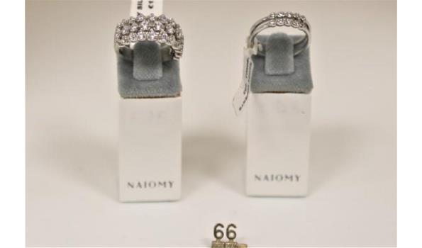 2 diverse zilveren ringen NAIOMY m54 (WKP 194€)
